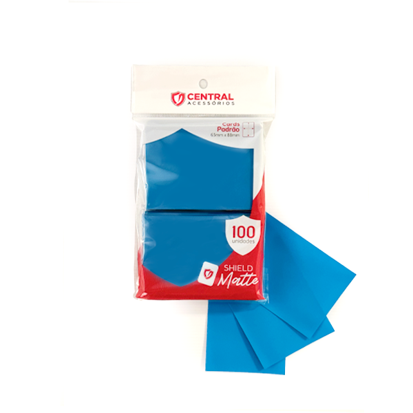Central Shield – Matte: Azul